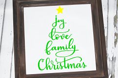 Christmas SVG / Christmas tree SVG / joy / love / family Product Image 3