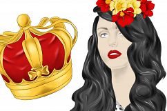 She`s a Queen clipart set Product Image 6