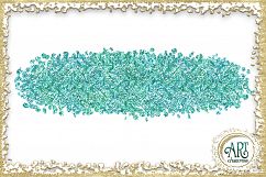 Turquoise Glitter Blue and Green Digital Clipart Brush Stroke 24 of beautiful PNG files Product Image 12
