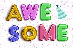 Foil Balloon Text Effect Photoshop Action Product Image 9