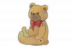 Assorted Bears | 6 PNG clip art illustrations Product Image 5