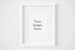 White matted frame 5x7 inch mockup Product Image 2