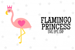 Flamingo Princess SVG File Product Image 1