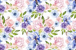 17 Hand Drawn Watercolor Pattern Product Image 13