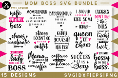 Mom boss SVG Bundle | SVG DXF EPS PNG MB34 Product Image 1