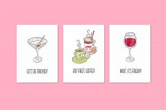 Drinks, vector illustrations Product Image 2