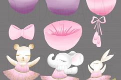 Ballerina animals clipart Product Image 6