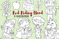 Little Red Riding Hood Digital Stamps Product Image 1