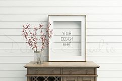 Styled Stock Photography, Frame Mockup, Gold Frame mockup, Styled Photography Mockup, stock photo Product Image 1