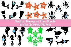 Nautical SVG Bundle, Nautical Monogram SVG Bundle, Nautical Svg. Product Image 3