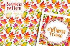 Autumn leaves. Watercolor set. Product Image 12