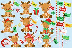 All of Santa&#039;s Reindeer clipart, graphics, illustrations AMB-2291 Product Image 5