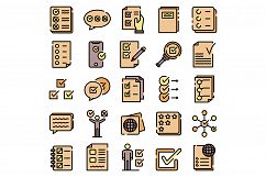 Checklist icons vector flat Product Image 1
