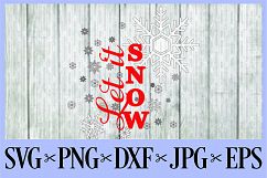 Let it snow chirstmas snowflakes  winter SVG, PNG, DXF, EPS JPG Product Image 1