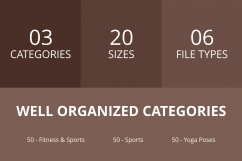 150 Fitness &amp; Sports Flat Greyscale Icons Product Image 3