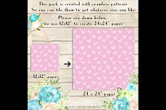 100 Seamless Hand Drawn Romantic Heart Digital Papers Product Image 3