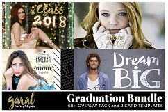68+ GRADUATION BUNDLE 2018 Graduation Overlays pack, Photoshop Overlay, wordart, confetti overlays, glitter overlays, sparklers, PNGs Product Image 1