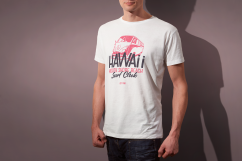 Crew Neck T-shirt Mock-up Male Version Product Image 4