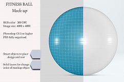 Fitness ball mockup. Exercise ball. Product mockup. Product Image 1