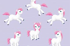 Magic unicorns. Vector elements and patterns. Product Image 2