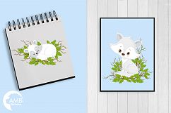 Winter Foxes cliparts, graphics, illustrations AMB-2298 Product Image 4