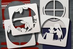 Tunnel card Merry Christmas. Multiple machine formats. Product Image 2