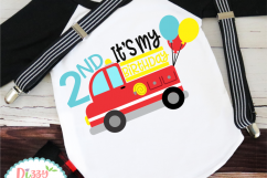 Second Birthday Firetruck Product Image 2