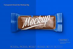 Transparent Chocolate Bar Mockup 50g Product Image 4