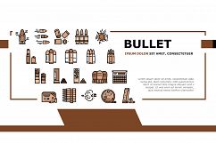 Bullet Ammunition Landing Header Vector Product Image 1