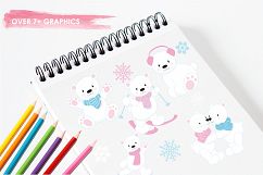 Winter Polar Bears graphics and illustrations Product Image 3