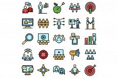 Audience icons vector flat Product Image 1