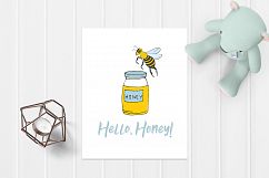 Vector Bees and Honey! Product Image 5