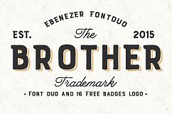 Brother Font Duo + 16 Badges Logo Product Image 1