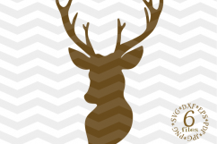 Deer Head SVG - Deer Cut Files SVG - Deer SVG -Cutting File Product Image 1