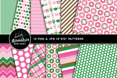 Donut Diva Clipart Graphics &amp; Digital Paper Patterns Bundle Product Image 2