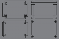 Silver &amp; Gold 5&quot; x 7&quot; Fretwork Frames Product Image 2