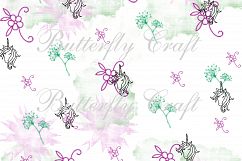 Unicorns Digital Paper , Scrapbook unicorn paper, Unicorn pattern, Unicorns background, Kids party unicorns, Birthday unicorn decorate Product Image 10