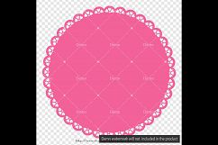 100 Lace Circle Frames, Planner Clip arts, Wedding Frames Product Image 2