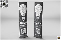 Elliptical Totem Display Mockup Product Image 3