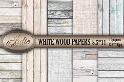 White wood digital papers 8. 5 x 11 Product Image 1