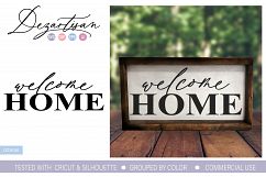 Welcome Home SVG DXF Cut File Product Image 1