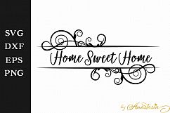 Home Sweet Home SVG Greeting Sign Cutting File Product Image 1