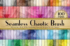 100 Seamless Chaotic Brush Stroke Digital Papers 12x12 inch Product Image 1