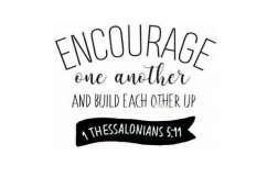 Encourage one Another and Build Each Other Up, Christian svg Product Image 1