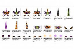 Halloween Unicorn Face Clipart Product Image 4