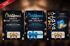 Christmas Party Flyer Template - vector Product Image 4