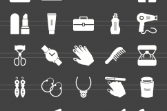 166 Shopping Glyph Inverted Icons Product Image 2