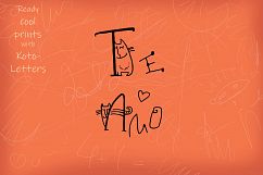 KotoLetters - clip-art, 2 Alphabets, posters, cards Product Image 7