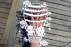 Hot Air Balloon SVG / DXF / EPS files Product Image 1