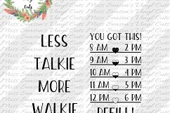 Less Talkie More Walkie SVG Water Bottle SVG Product Image 2